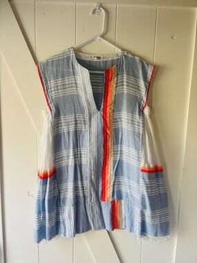 Lemlem Light Blue Caftan/Swim Cover-up